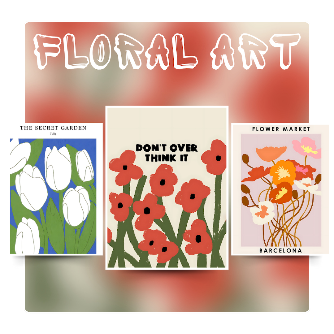 Floral Art Posters
