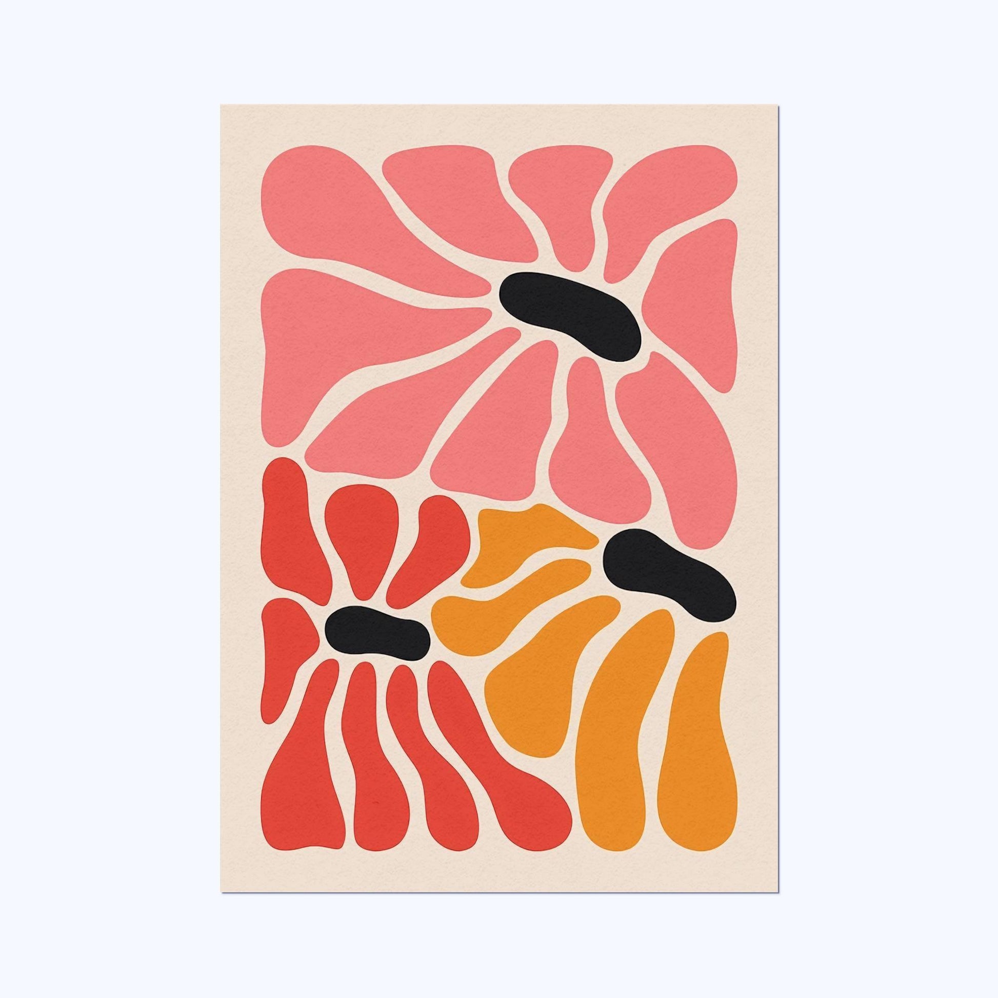 Flower Abstract Art Wall Postor Posters Postor Shop flower-abstract-wall-poster Postor Shop 