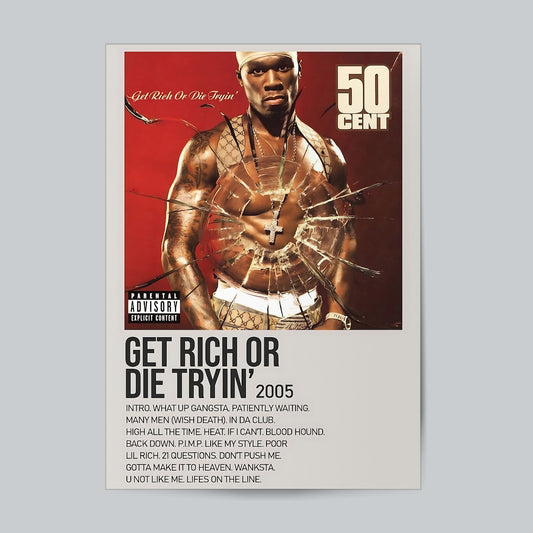 50 Cent #Album Cover Wall Poster Posters Postor Shop 50-cent-album-cover-wall-poster Postor Shop 