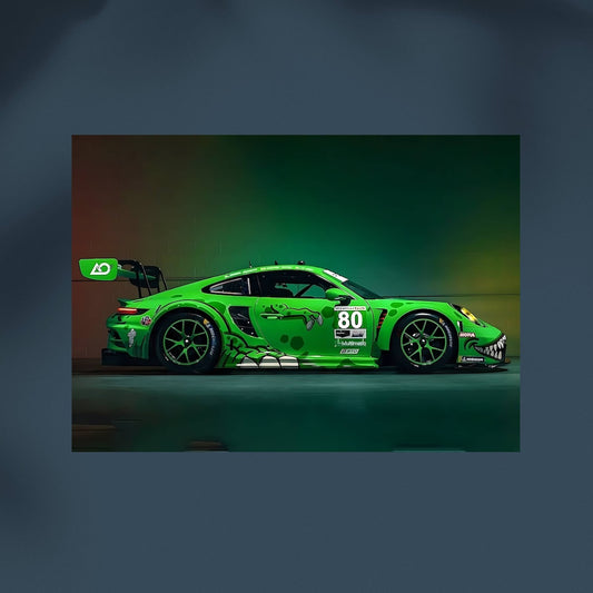 911 Porsche #Green Monster- Horizontal Wall Postor Posters Postor Shop 911-porsche-green-monster-horizontal-wall-poster Postor Shop