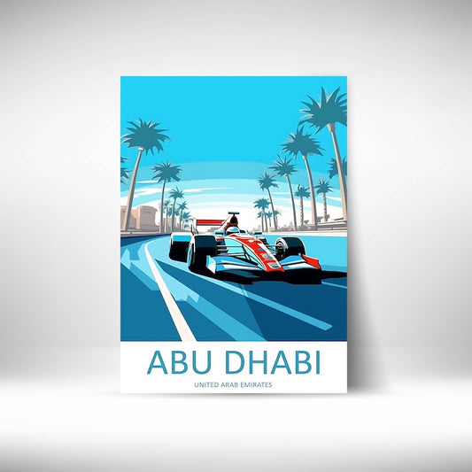 Abu Dhabi #F1 Wall Poster Posters Postor Shop abu-dhabi-f1-wall-poster Postor Shop 