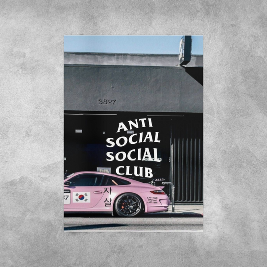 Anti Social Car Wall Postor Posters Postor Shop anti-social-car-wall-poster Postor Shop 