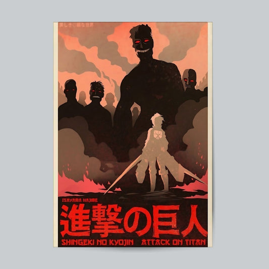 Attack On Titan-01 #Anime Wall Poster Posters Postor Shop attack-on-titan-01-anime-wall-poster Postor Shop 