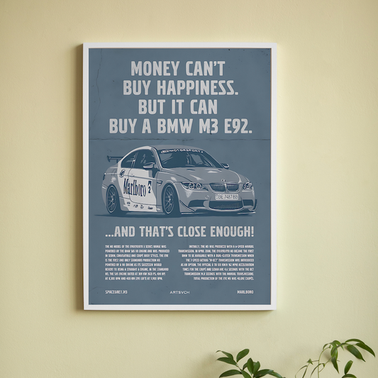 BMW M3 Wall Poster Posters Postor Shop bmw-m3-car-poster Postor Shop 