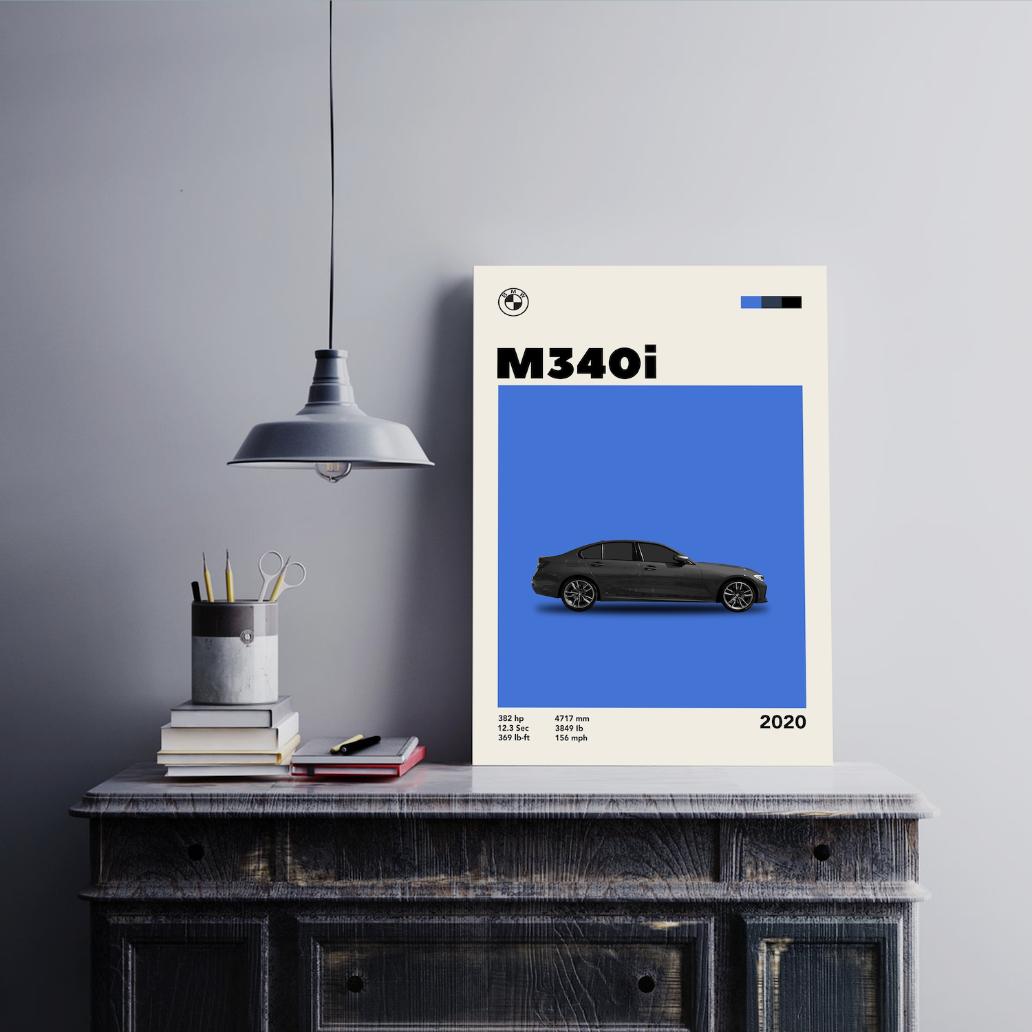 BMW M340i Wall Postor Posters Postor Shop bmw-m340i-wall-poster Postor Shop