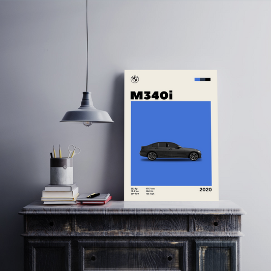 BMW M340i Wall Postor Posters Postor Shop bmw-m340i-wall-poster Postor Shop 