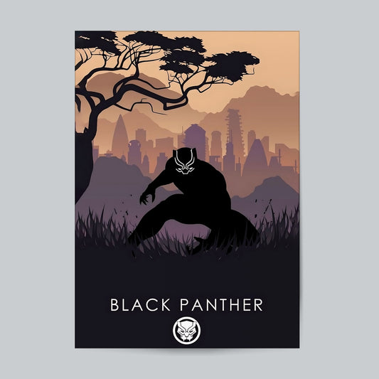 Black Panther - Marvel Superhero -01 #Movie Wall Poster. Posters Postor Shop black-panther-marvel-superhero-01-movie-wall-poster Postor Shop 