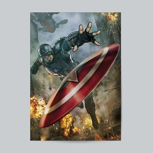 Captain America #Marvel Universe Wall Poster Posters Postor Shop captain-america-marvel-universe-wall-poster Postor Shop 