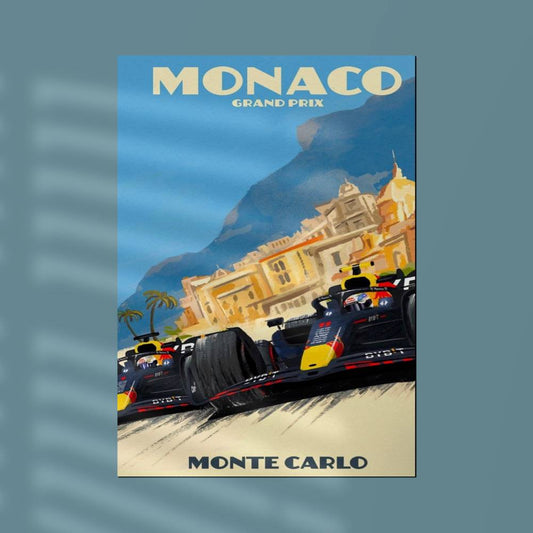 #19 F1 Monaco Grand Prix Red Bull Wall Postor Posters Postor Shop 19-f1-grand-prix-red-bull-wall-poster Postor Shop