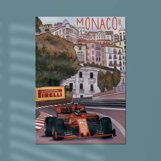 #3 F1 Monaco Wall Postor Posters Postor Shop 3-f1-monaco-wall-poster Postor Shop