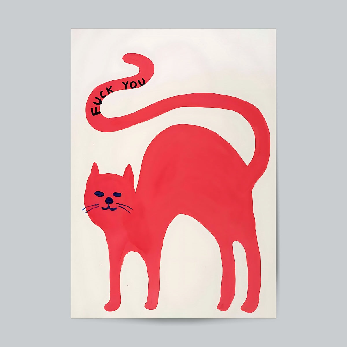 Cat Fuck You #Abstract Wall Poster Posters Postor Shop cat-fuck-you-abstract-wall-poster Postor Shop 