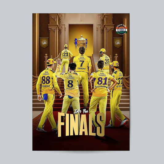 Chennai Super Kings #Cricket-01 Wall Poster Posters Postor Shop chennai-super-kings-cricket-01-wall-poster Postor Shop 