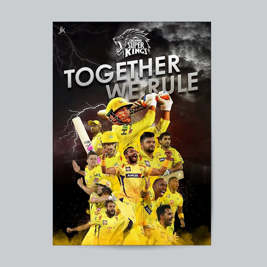 Chennai Super Kings #Cricket-04 Wall Poster Posters Postor Shop chennai-super-kings-cricket-04-wall-poster Postor Shop 