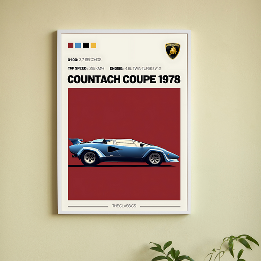 Countach Coupe Wall Poster Posters Postor Shop countach-coupe-wall-poster Postor Shop 