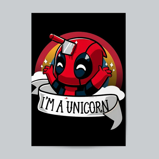 Deadpool  I'm A Unicorn Superhero #Movie Wall Poster Posters Postor Shop deadpool-im-a-unicorn-superhero-movie-wall-poster Postor Shop 