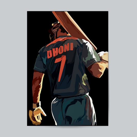 Dhoni #Cricket-02 Wall Poster Posters Postor Shop dhoni-cricket-02-wall-poster Postor Shop 