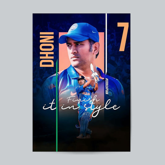 Dhoni #Cricket-06 Wall Poster Posters Postor Shop dhoni-cricket-06-wall-poster Postor Shop 