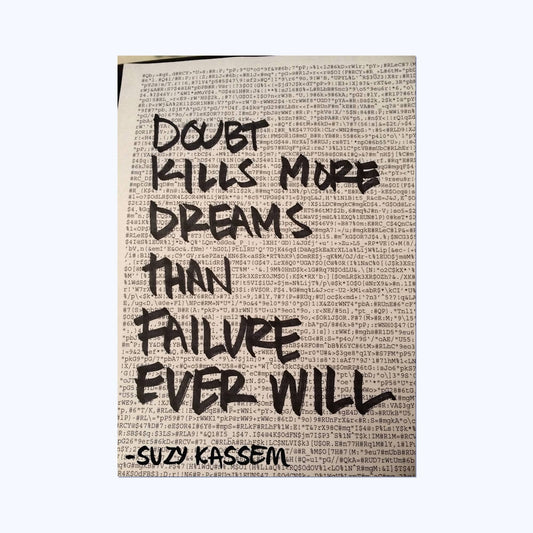 Doubt Kills More Dreams Than Failure Ever Will- Abstract Wall Postor Posters Postor Shop doubt-kills-more-dreams-than-failure-ever-will-abstract-wall-poster Postor Shop 