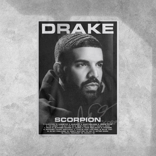 Drake Scorpion Wall Postor Posters Postor Shop drake-scorpion-wall-poster Postor Shop 