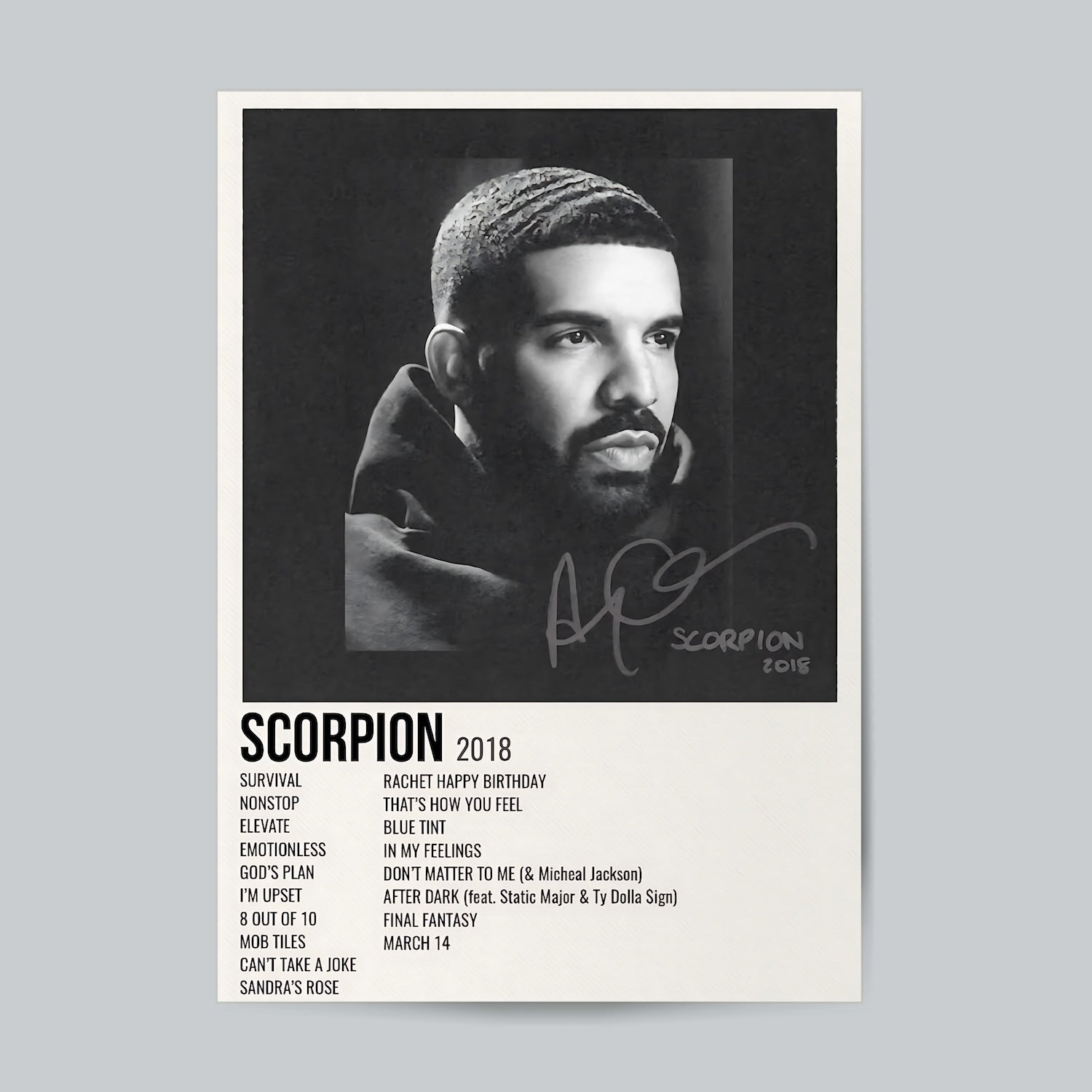 Drake Scorpion #Album Cover Wall Poster Posters Postor Shop drake-scorpion-album-cover-wall-poster Postor Shop 