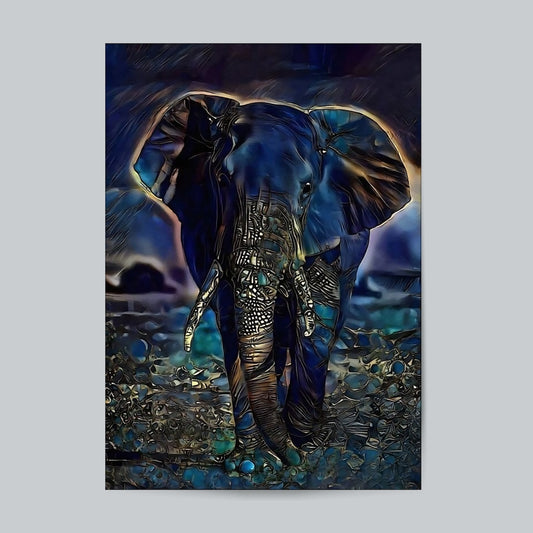 Elephant Art #Trippy Wall Poster Posters Postor Shop elephant-art-trippy-wall-poster Postor Shop 