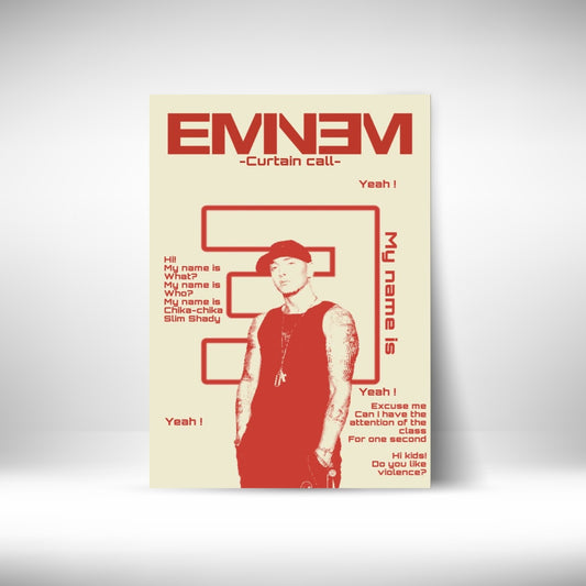 Eminem My Name Is Wall Postor Posters Postor Shop eminem-my-name-is-wall-poster Postor Shop 