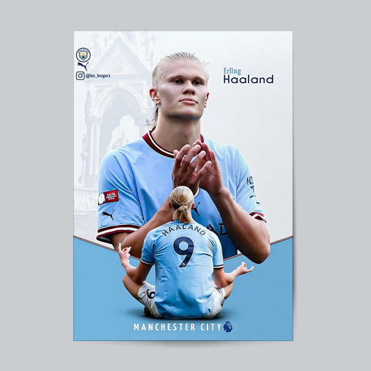 Erling Haaland #Football Wall Poster Posters Postor Shop erling-haaland-football-wall-poster Postor Shop 