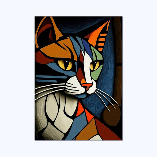 Exploring Cat- Abstract Wall Postor Posters Postor Shop exploring-cat-abstract-wall-poster Postor Shop 