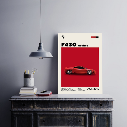 Ferrarri F430 novitec Wall Postor Posters Postor Shop ferrarri-f430-novitec-wall-poster Postor Shop