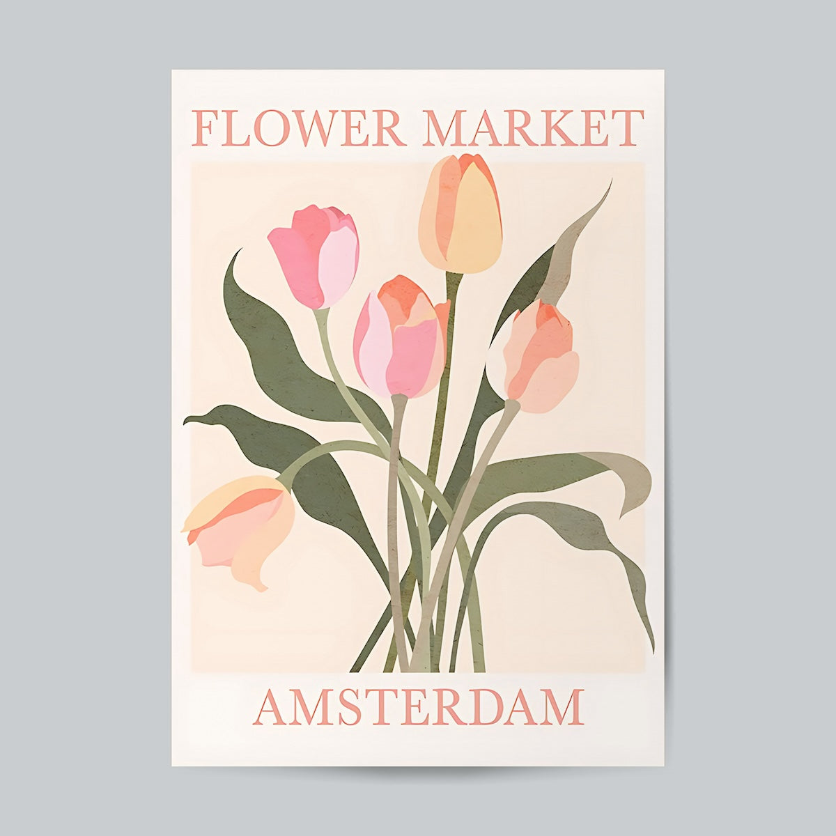 Flower Market Amsterdam #Floral Wall Poster Posters Postor Shop flower-market-amsterdam-floral-wall-poster Postor Shop 