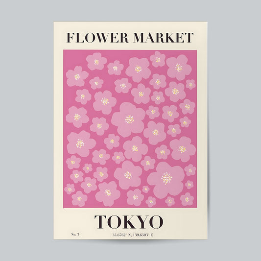 Flower Market Cherry Flowers #Floral Wall Poster Posters Postor Shop flower-market-cherry-flowers-floral-wall-poster Postor Shop 