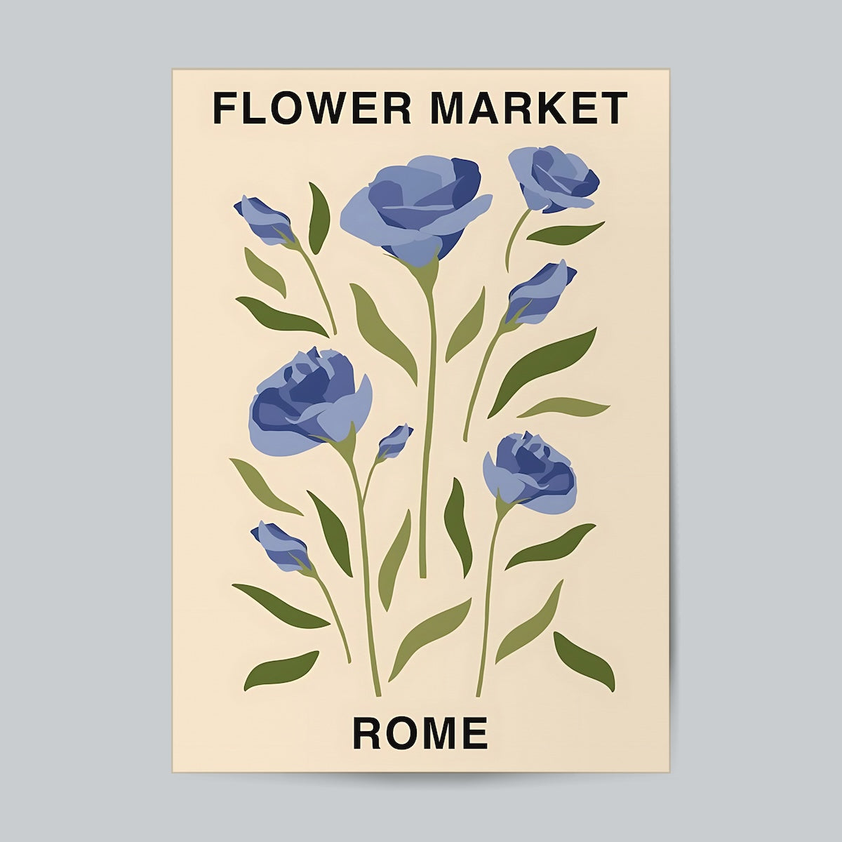 Flower Market Rome #Floral Wall Poster Posters Postor Shop flower-market-rome-floral-wall-poster Postor Shop 