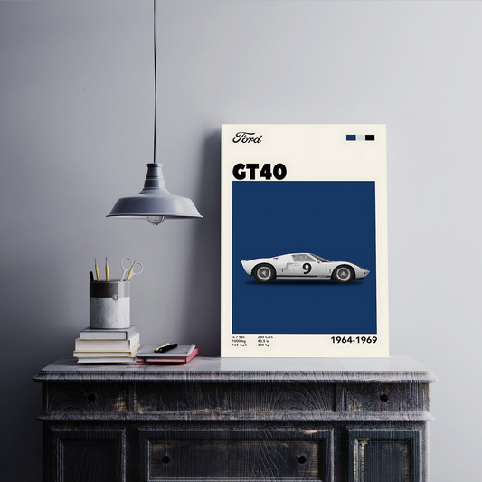 Ford GT 40 Wall Postor Posters Postor Shop ford-gt-40-wall-poster Postor Shop