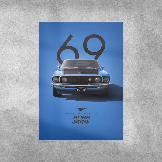 Ford Mustang 302 Wall Postor Posters Postor Shop ford-mustang-302-wall-poster Postor Shop