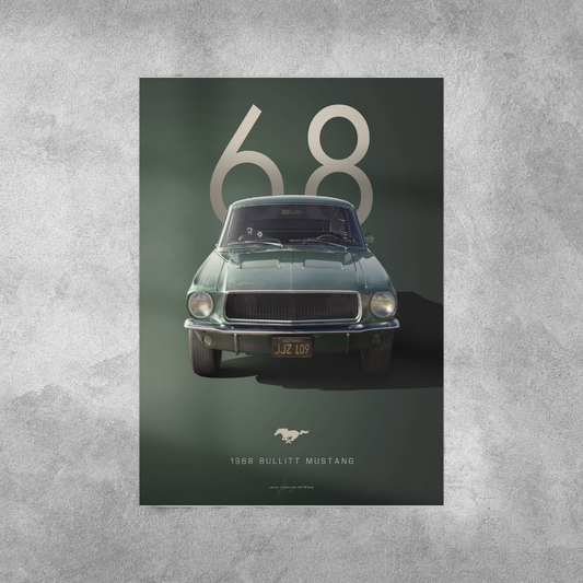 Ford Mustang Bullit Wall Postor Posters Postor Shop ford-mustang-bullit-wall-poster Postor Shop 