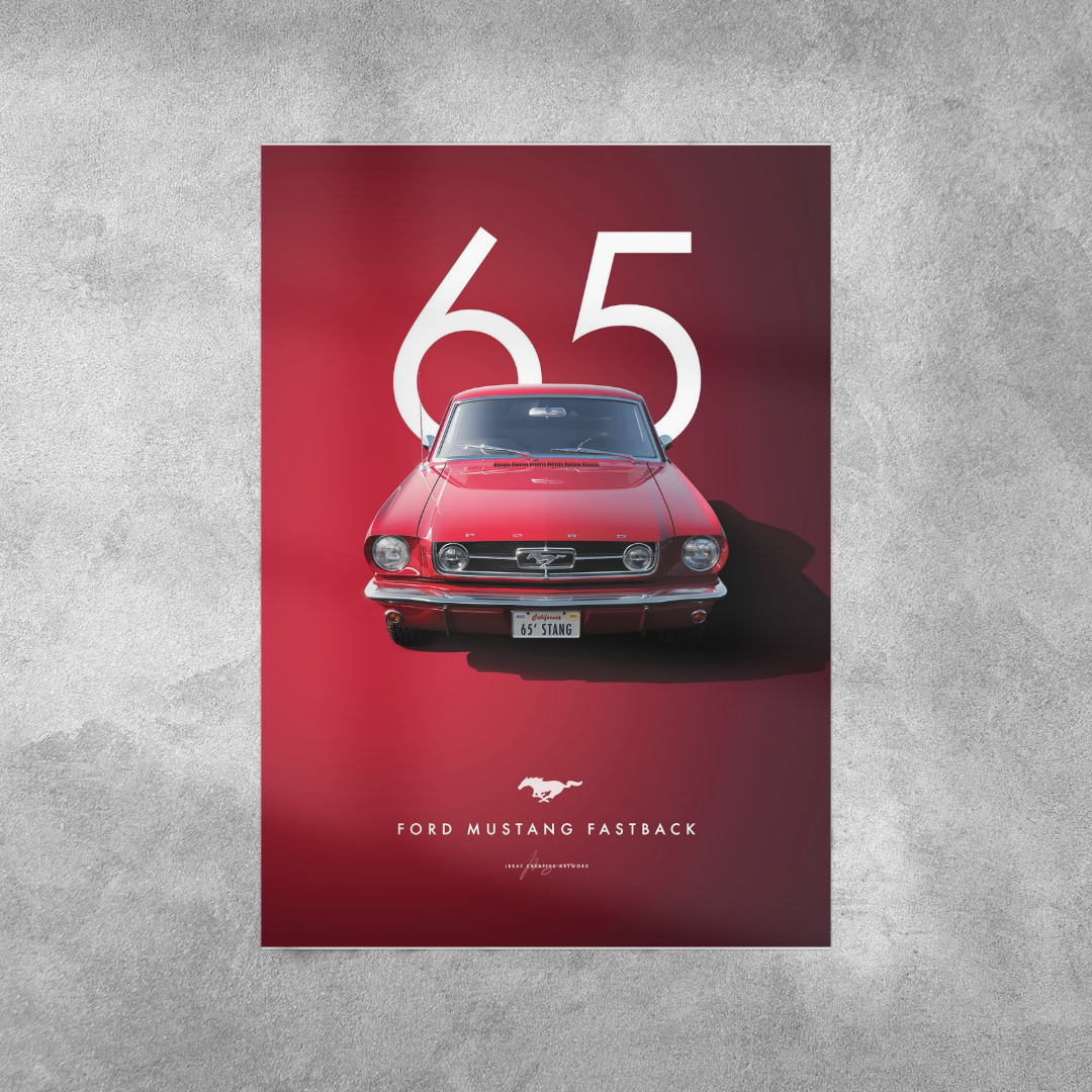 Ford Mustang Fastback Wall Postor Posters Postor Shop ford-mustang-fastback-wall-poster Postor Shop 