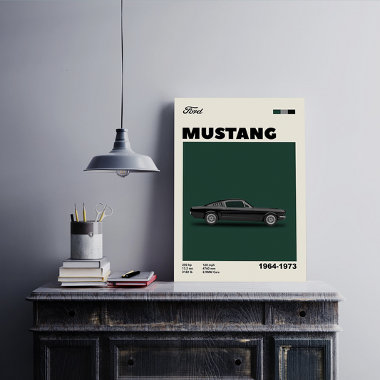 Ford Mustang Wall Postor Posters Postor Shop ford-mustang-wall-poster Postor Shop 