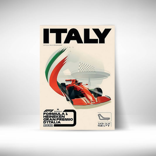 Formula 1 Italy #F1 Wall Poster Posters Postor Shop formula-1-italy-f1-wall-poster Postor Shop 