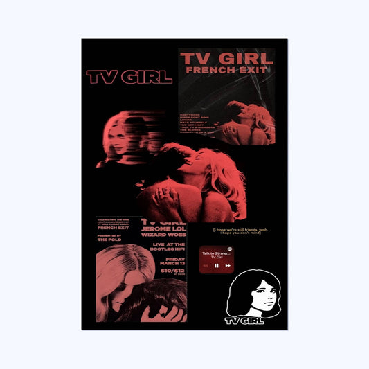 French exit TV Girl- Abstract Wall Postor Posters Postor Shop french-exit-tv-girl-abstract-wall-poster Postor Shop 