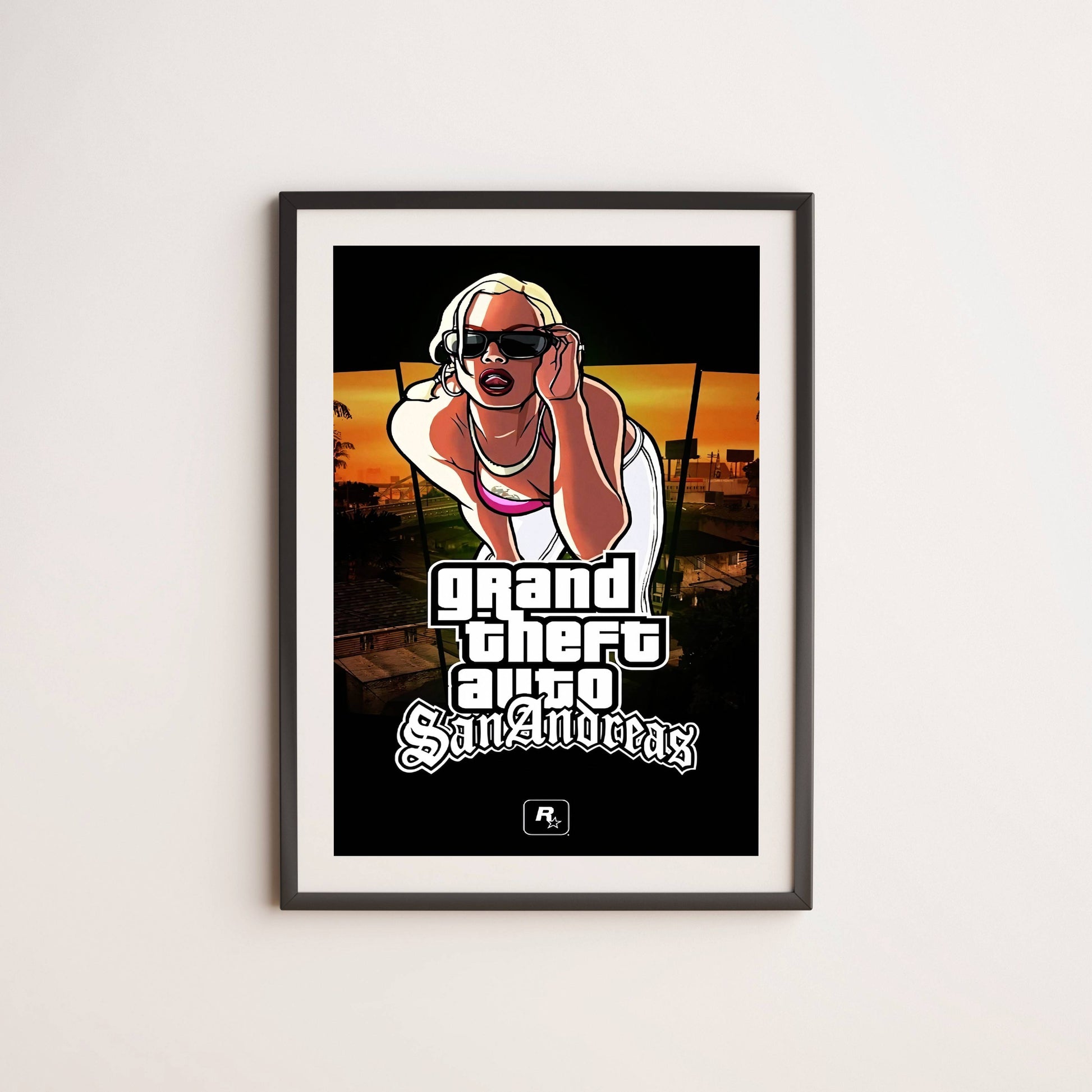 GTA San Andreas- Wall Postor Posters Postor Shop gta-san-andreas-wall-poster Postor Shop 