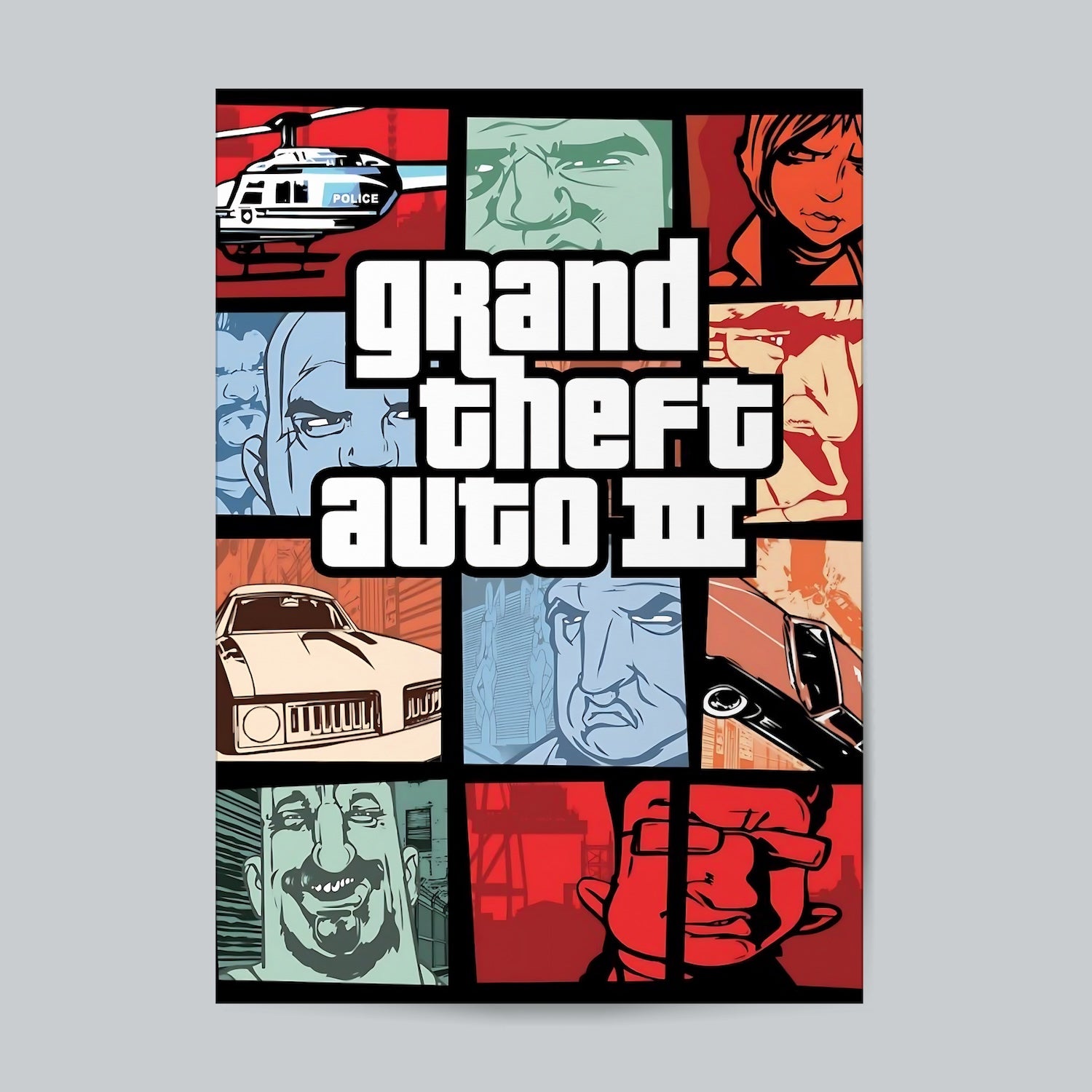 GTA III #Game Wall Poster Posters Postor Shop gta-iii-game-wall-poster Postor Shop 