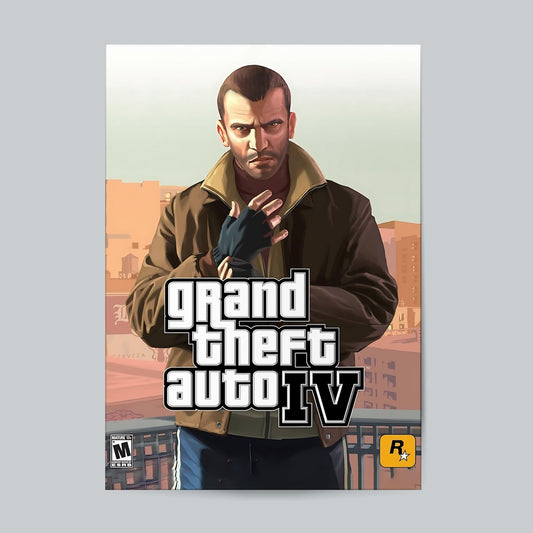 GTA IV #Game Wall Poster Posters Postor Shop gta-iv-game-wall-poster Postor Shop 