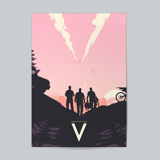 GTA V-02 #Game Wall Poster Posters Postor Shop gta-v-02-game-wall-poster Postor Shop 