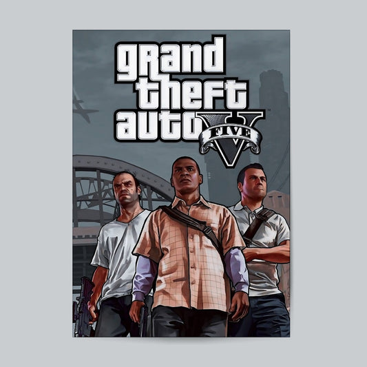 GTA V #Game-06 Wall Poster Posters Postor Shop gta-v-game-06-wall-poster Postor Shop 