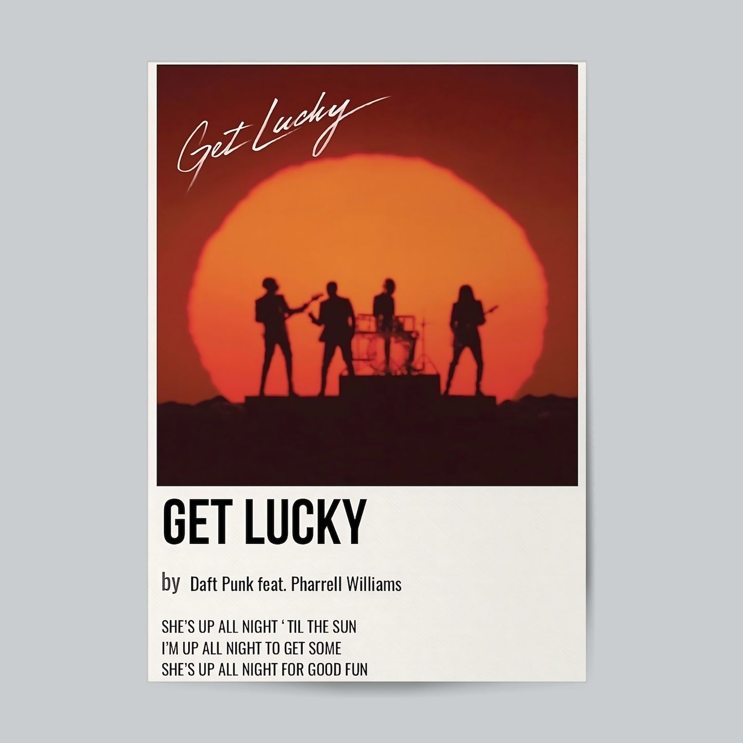 Get Lucky #Album Cover Wall Poster Posters Postor Shop get-lucky-album-cover-wall-poster Postor Shop 