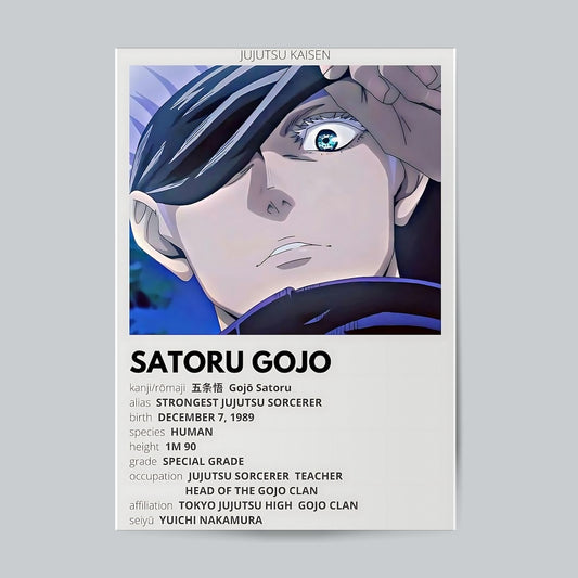 Gojo Jujutsu Kaisen #Anime Wall Poster Posters Postor Shop gojo-jujutsu-kaisen-anime-wall-poster Postor Shop 