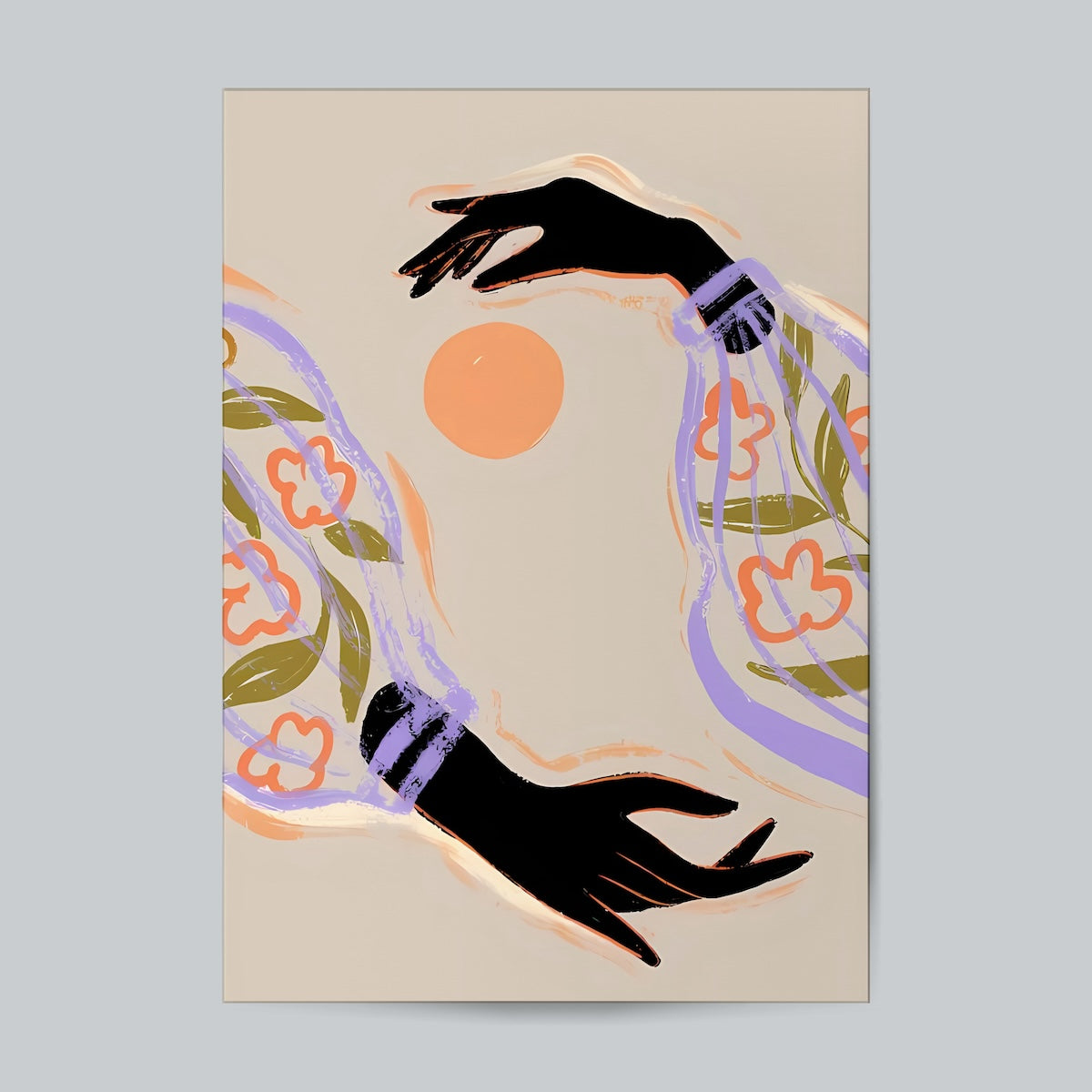 Hands And Sun Aesthetic Wall Poster Posters Postor Shop hands-and-sun-aesthetic-wall-poster Postor Shop 