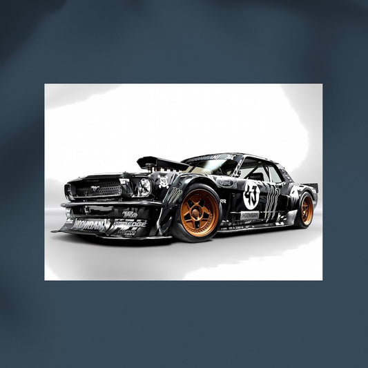 Hoonigan Mustang- Horizontal Wall Postor Posters Postor Shop hoonigan-mustang-horizontal-wall-poster Postor Shop 