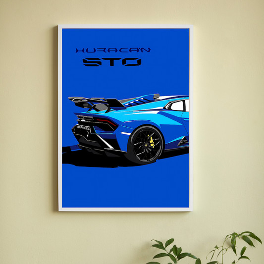 Lamborghini Huracan STO Wall Poster Posters Postor Shop lamborghini-huracan-sto-wall-poster Postor Shop 