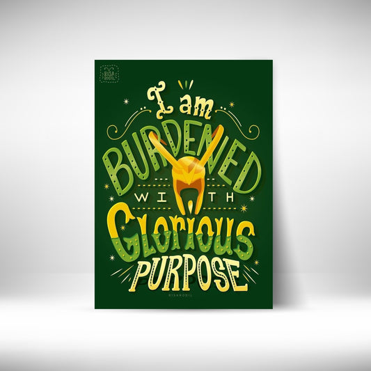 I Am Burdened With Glorious Purpose Wall Postor Posters Postor Shop i-am-burdened-with-glorious-purpose-wall-poster Postor Shop 